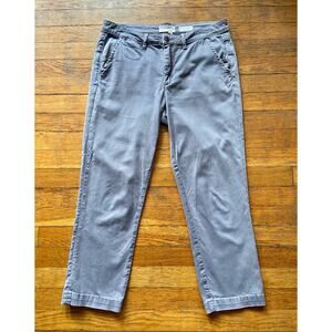 CHINO by Anthropologie Slim Gray Pants Women sz 28 (actual 31W)
